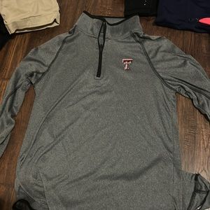 grey texas tech zip up jacket